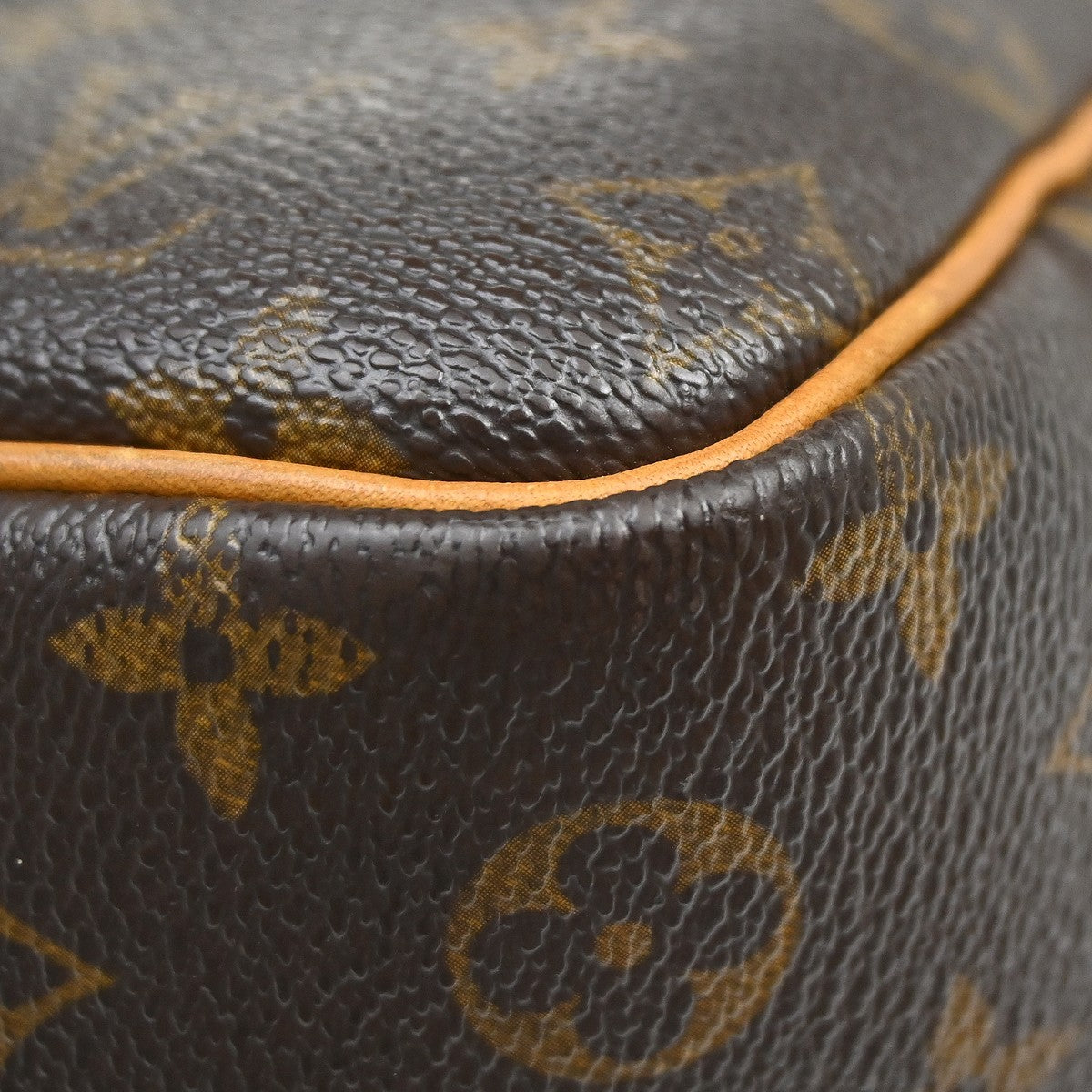 Louis Vuitton Deauville Monogram Brown Canvas Handbag (Pre-Owned)