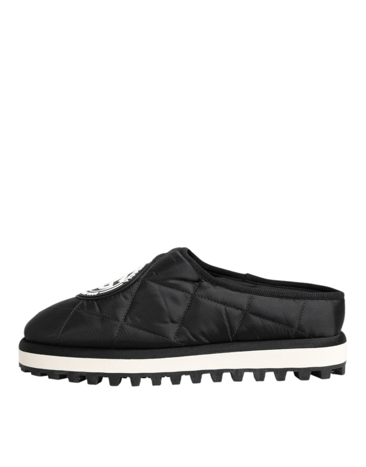 Dolce & Gabbana Black Nylon Low Top Slip On Sneaker Men's Shoes