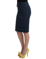 Cavalli Elegant Blue Pencil Women's Skirt