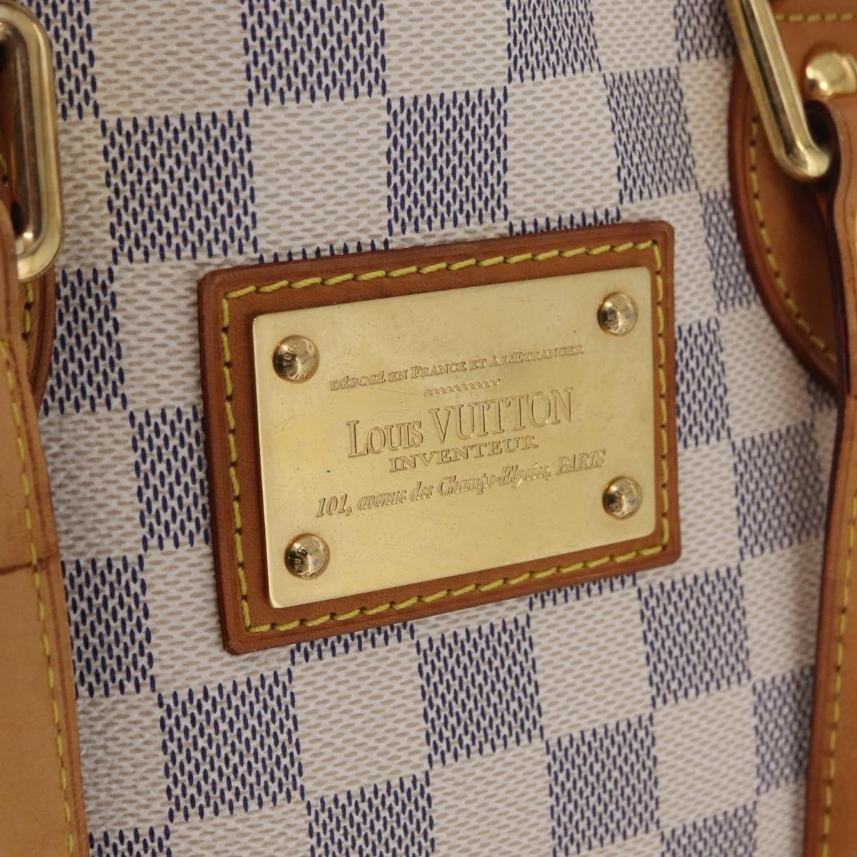 Louis Vuitton Hampstead Damier Beige Canvas Handbag (Pre-Owned)