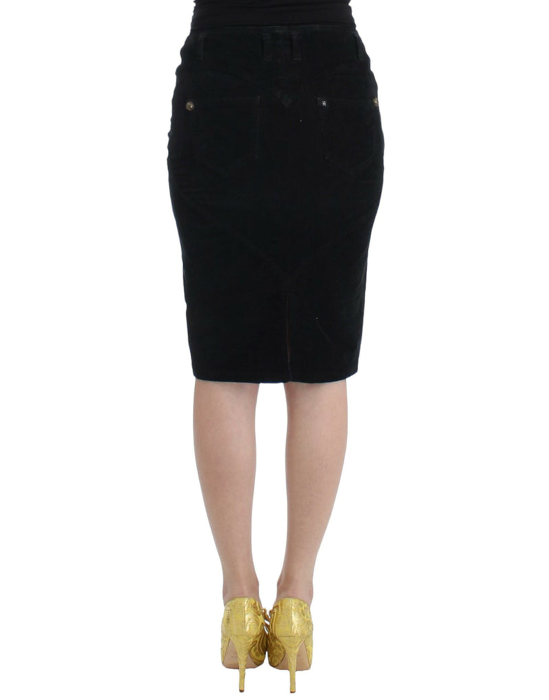 Cavalli Elegant Black Pencil Skirt for Sophisticated Women's Style
