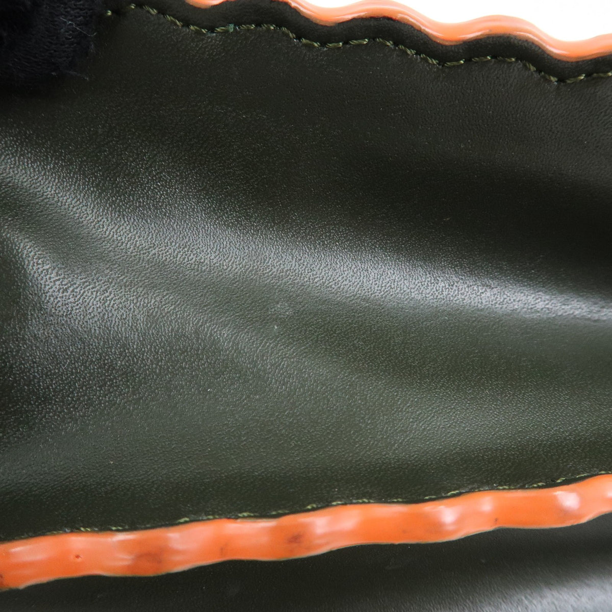 Fendi Kan I Leather Green Leather Shoulder Bag Bag (Pre-Owned)
