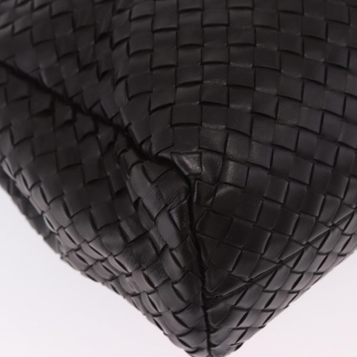 Bottega Veneta Envelope Intrecciato Nappa Black Leather Briefcase Bag (Pre-Owned)