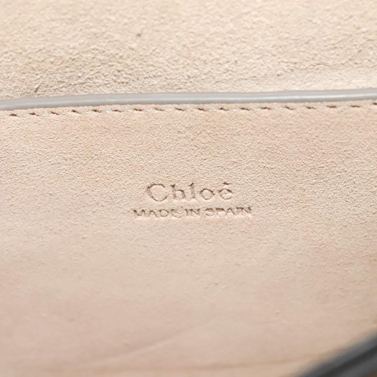 Chloe Faye Leather And Suede Beige Leather Bag (Pre-Owned)
