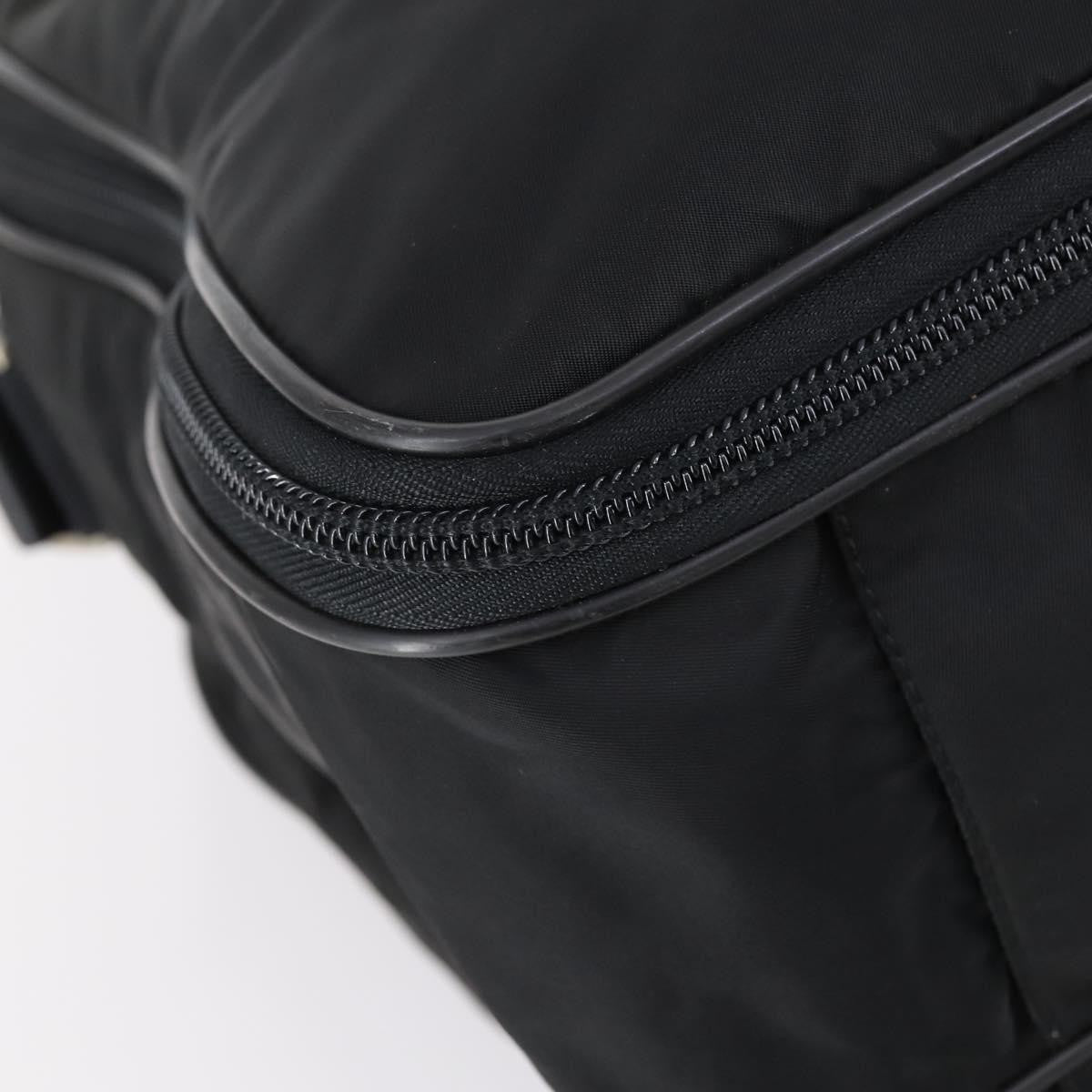 Prada Porta Computer Tessuto And Saffiano Leather Black Nylon Briefcase Bag (Pre-Owned)