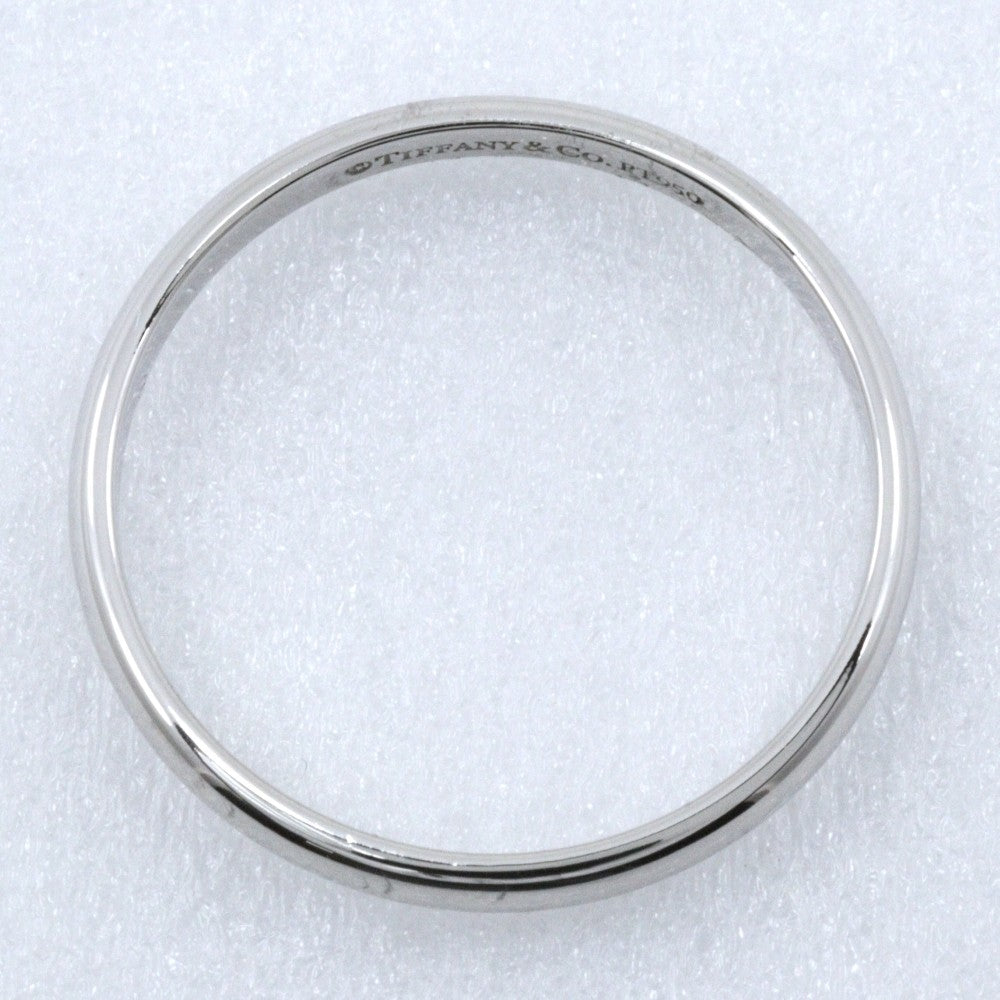 Tiffany & Co. Classic Wedding Band Platinum Silver Platinum Ring Jewelry (Pre-Owned)