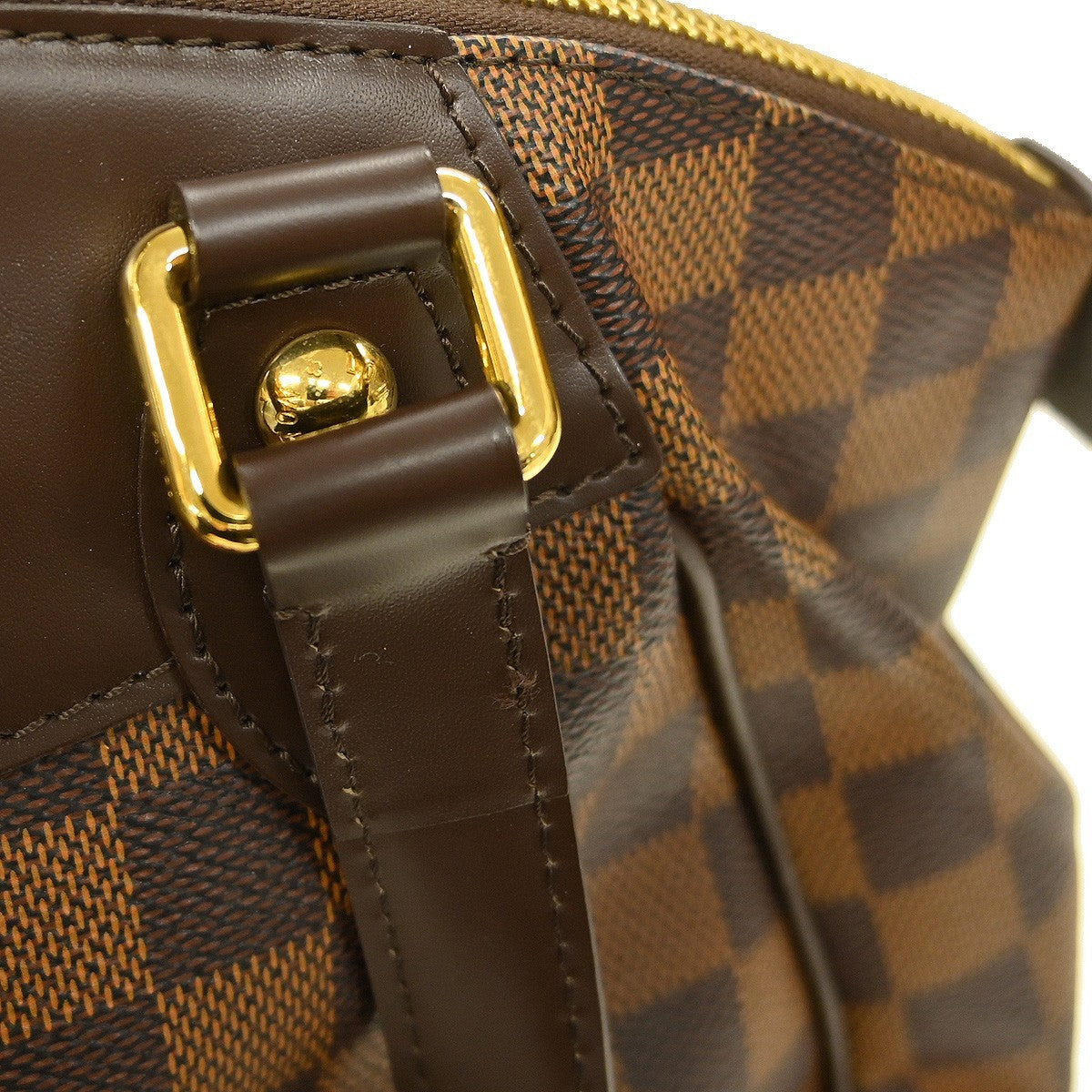 Louis Vuitton Verona Damier Ebene Brown Canvas Tote Bag Bag (Pre-Owned)