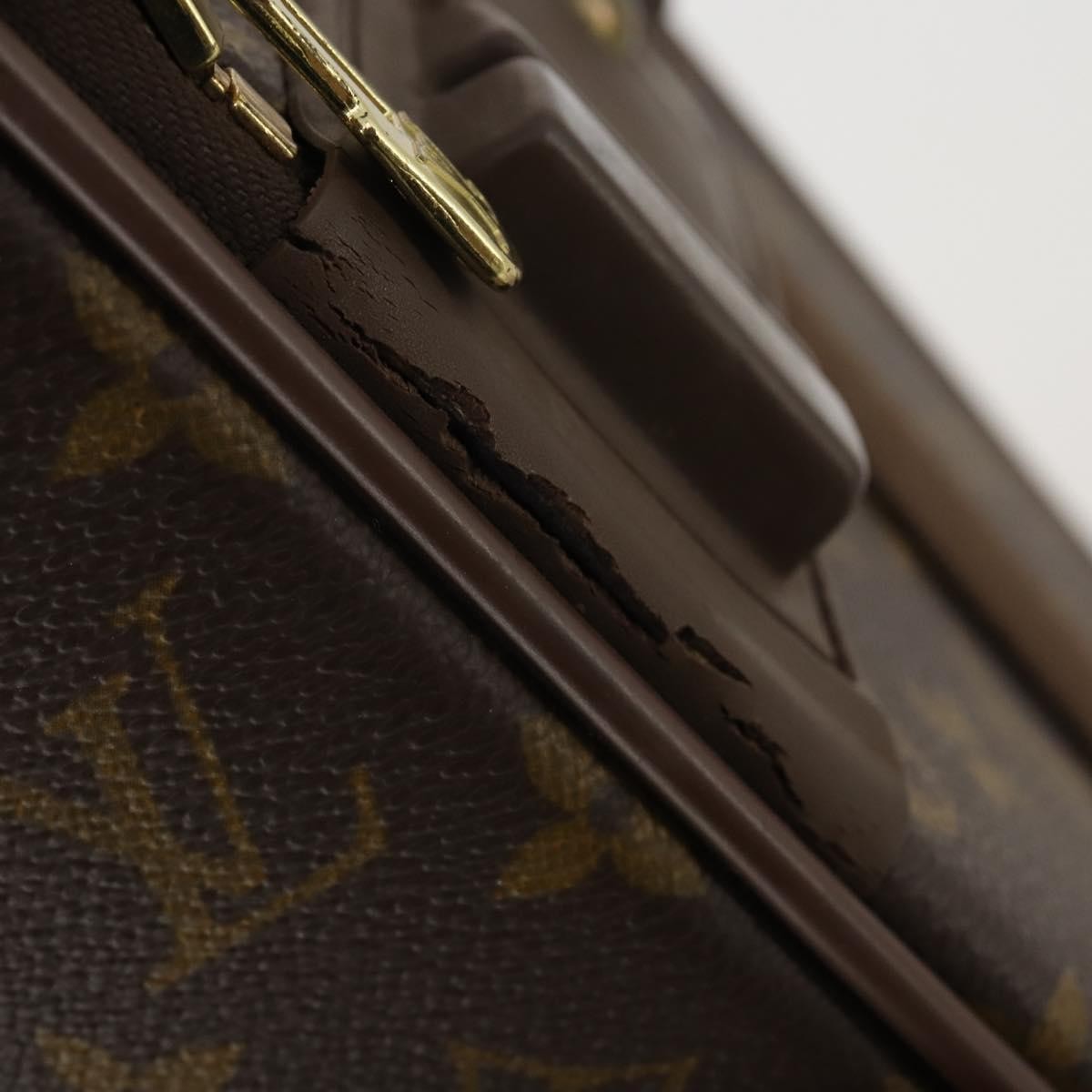 Louis Vuitton Pegase Luggage Monogram Canvas Brown Canvas Travel Bag Bag (Pre-Owned)