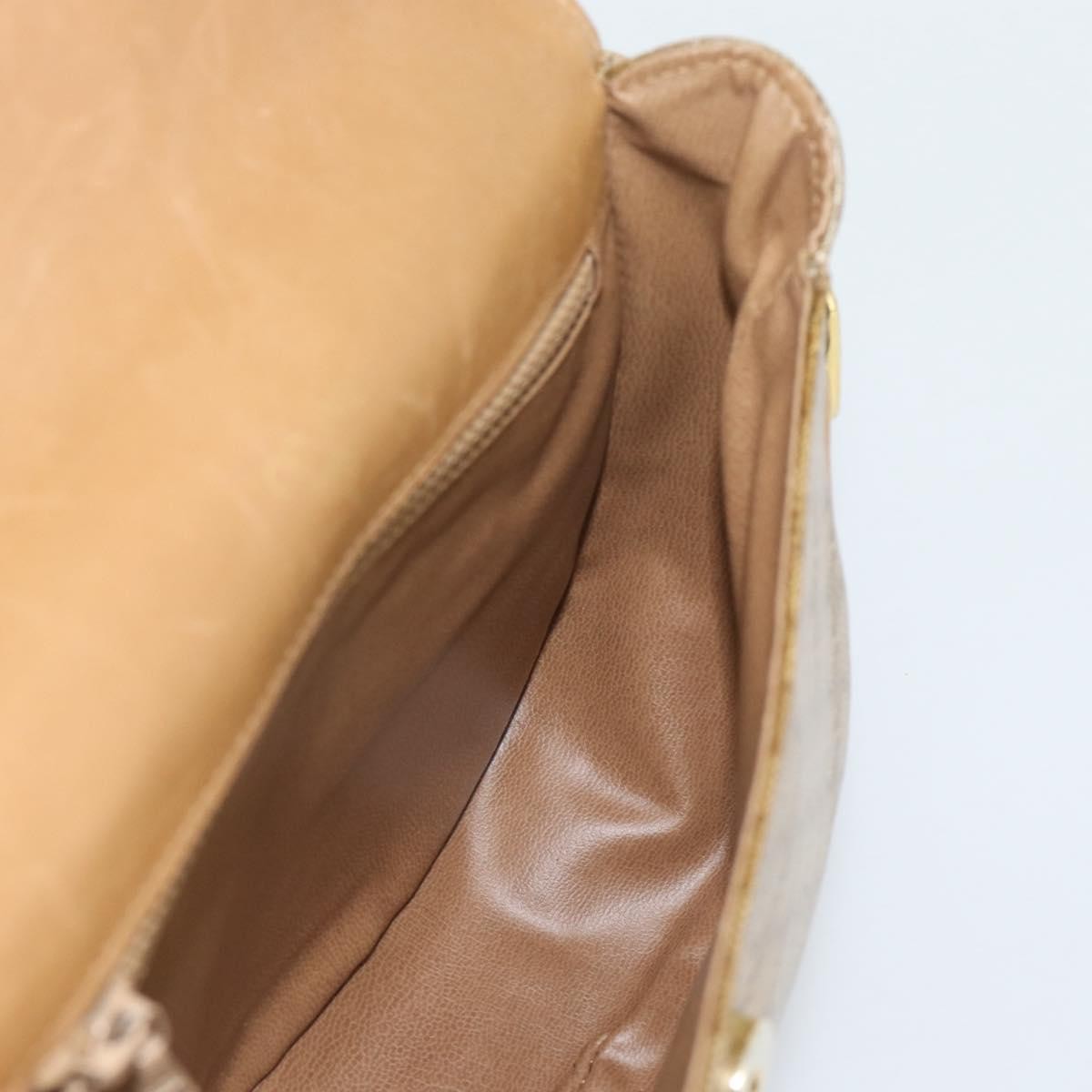 Celine Vintage Macadam Canvas Beige Canvas Shoulder Bag Bag (Pre-Owned)