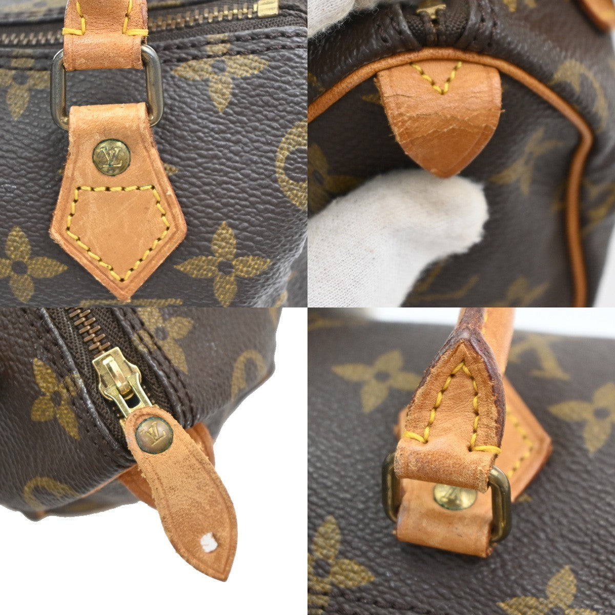 Louis Vuitton Speedy Mini Hl Monogram Canvas Brown Canvas Handbag (Pre-Owned)