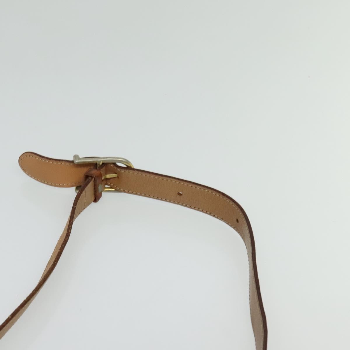 Celine Vintage Macadam Circle Logo Canvas And Leather Brown Canvas Shoulder Bag Bag (Pre-Owned)
