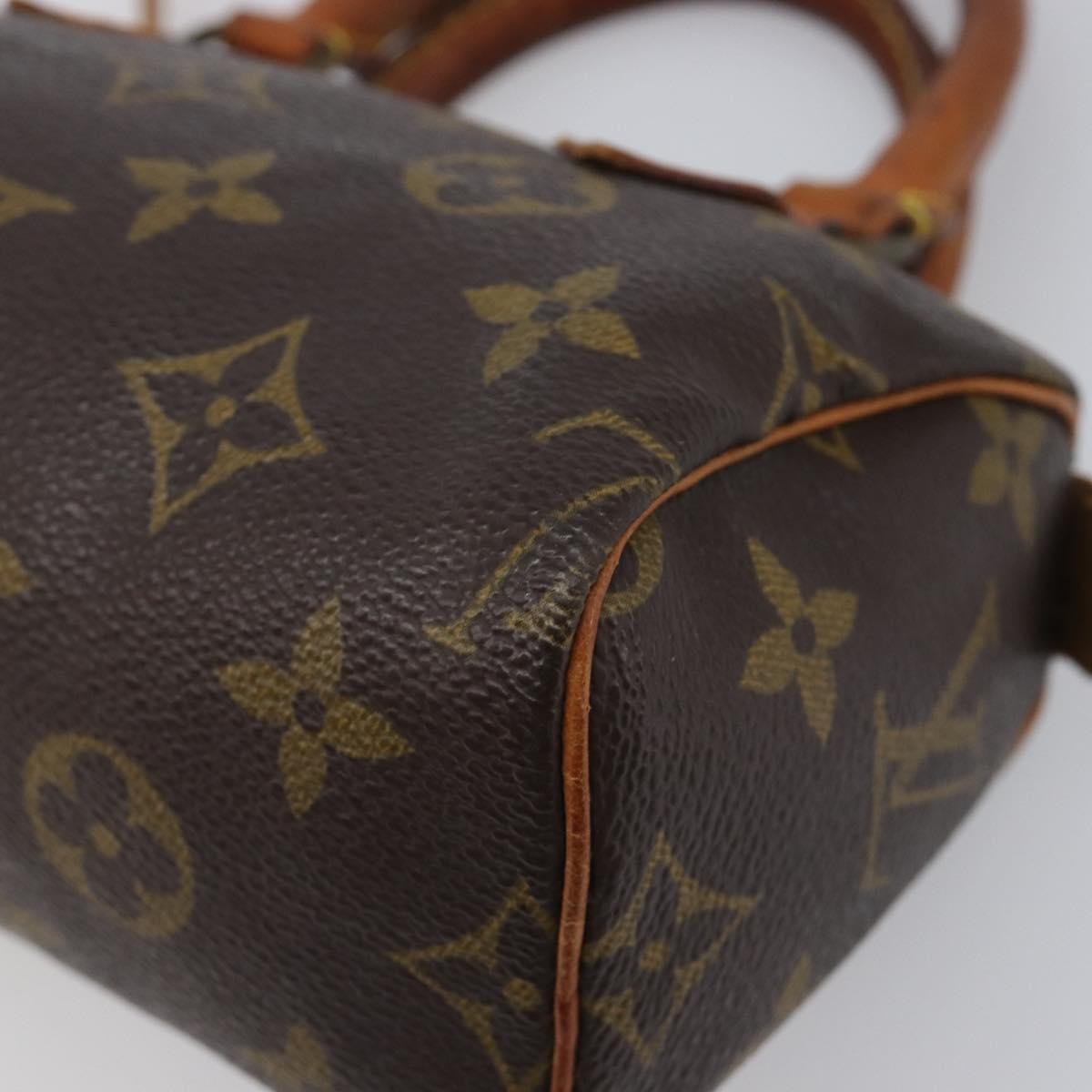 Louis Vuitton Speedy Mini Hl Monogram Canvas Brown Canvas Handbag (Pre-Owned)