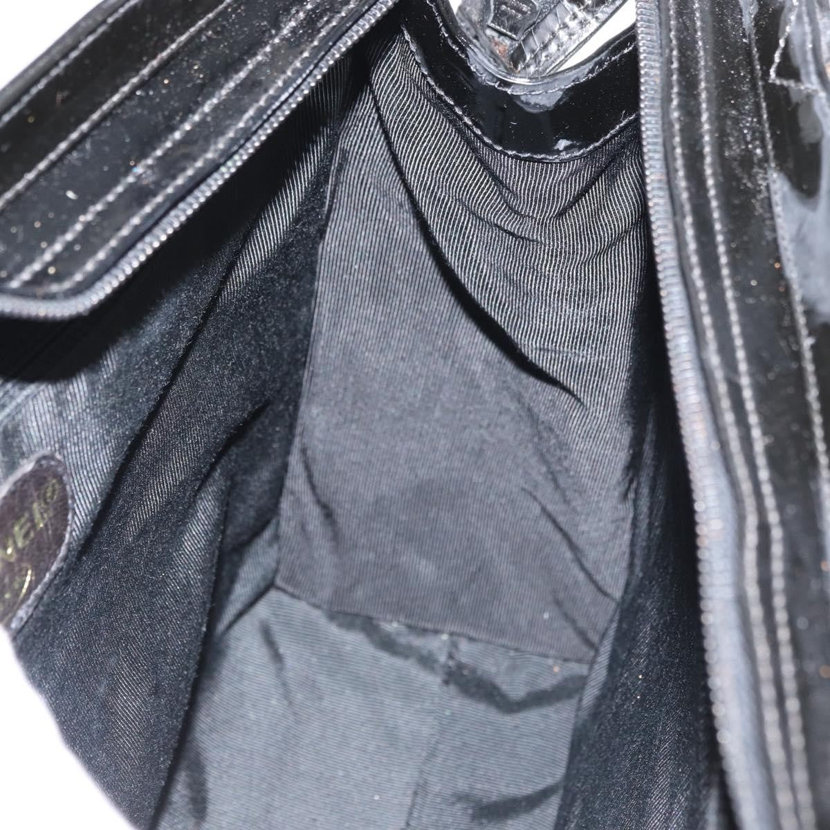 Chanel Cc Shoulder Bag Patent Leather Black Patent_Leather Shoulder Bag Bag (Pre-Owned)