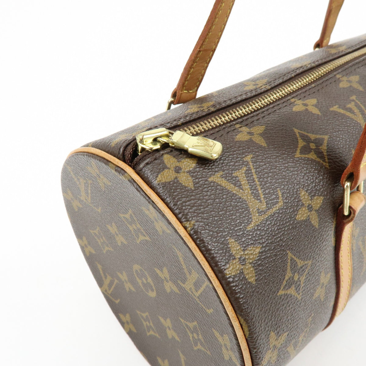 Louis Vuitton Papillon Monogram Canvas Brown Canvas Handbag (Pre-Owned)