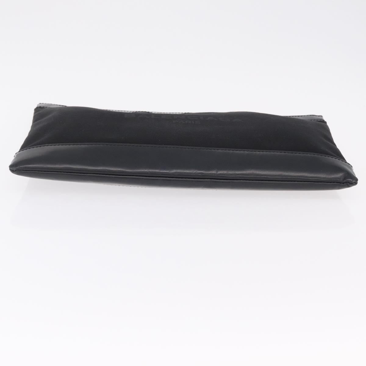 Balenciaga Navy Zip Canvas And Leather Black Canvas Clutche & Pouche Bag (Pre-Owned)