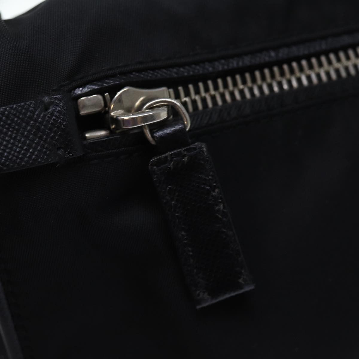 Prada Buckle Messenger Tessuto Black Nylon Shoulder Bag Bag (Pre-Owned)