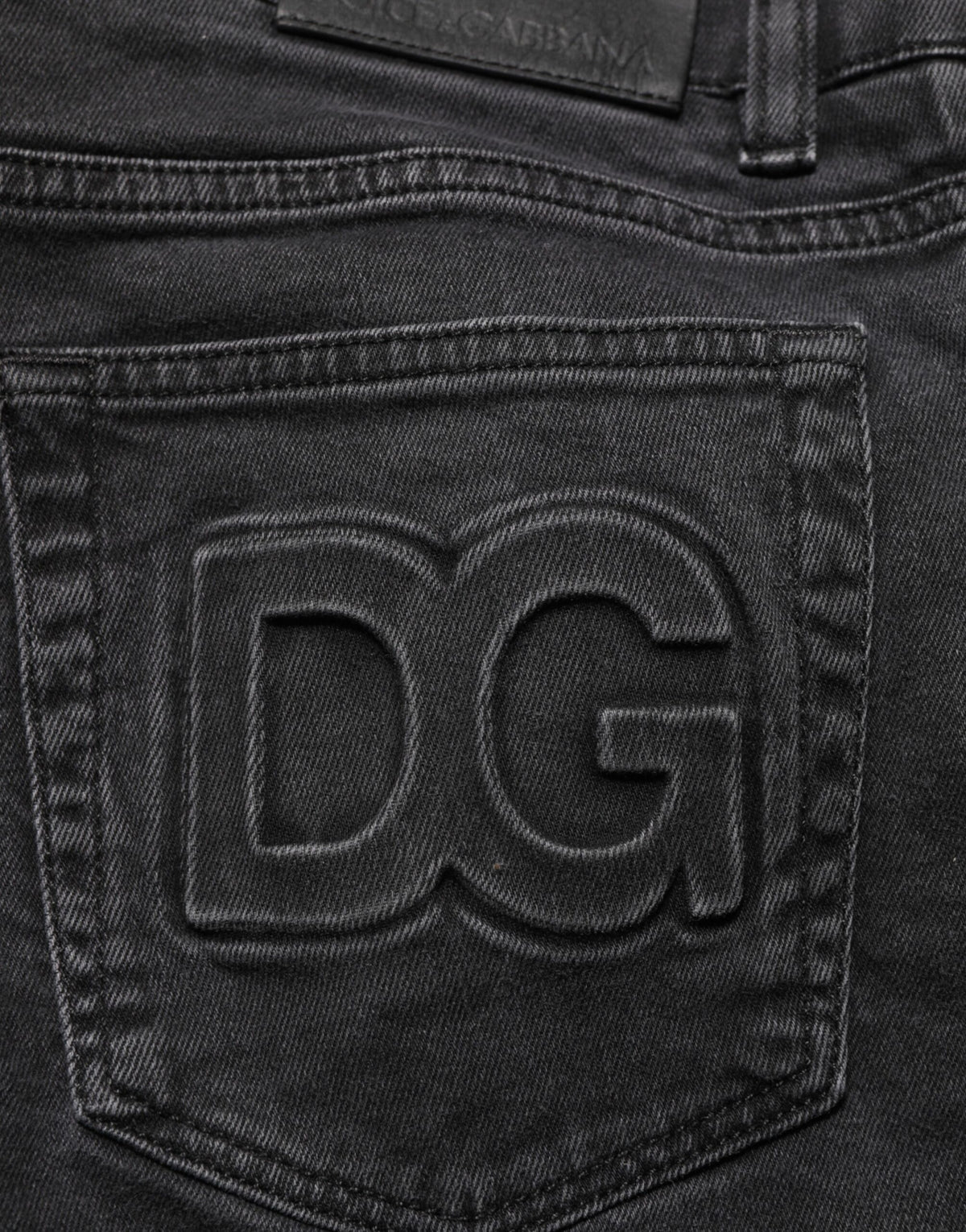 Dolce & Gabbana Dark Gray Cotton Stretch Denim Trouser Men's Jeans (Pre-Owned)