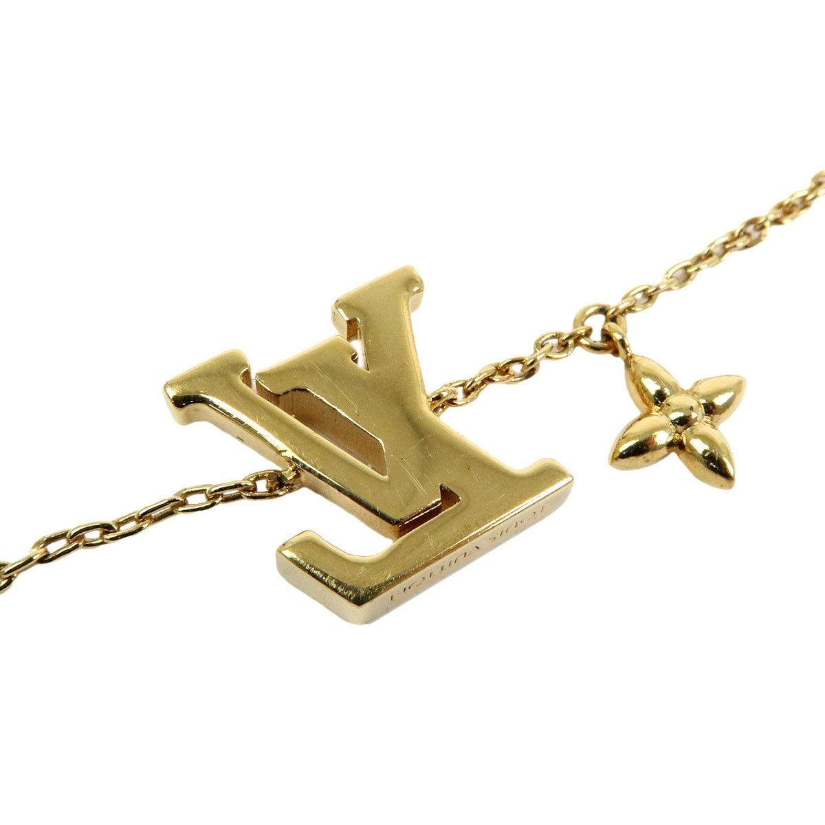Louis Vuitton Lv Iconic Metal With Crystals Gold Metal Bracelet Jewelry (Pre-Owned)
