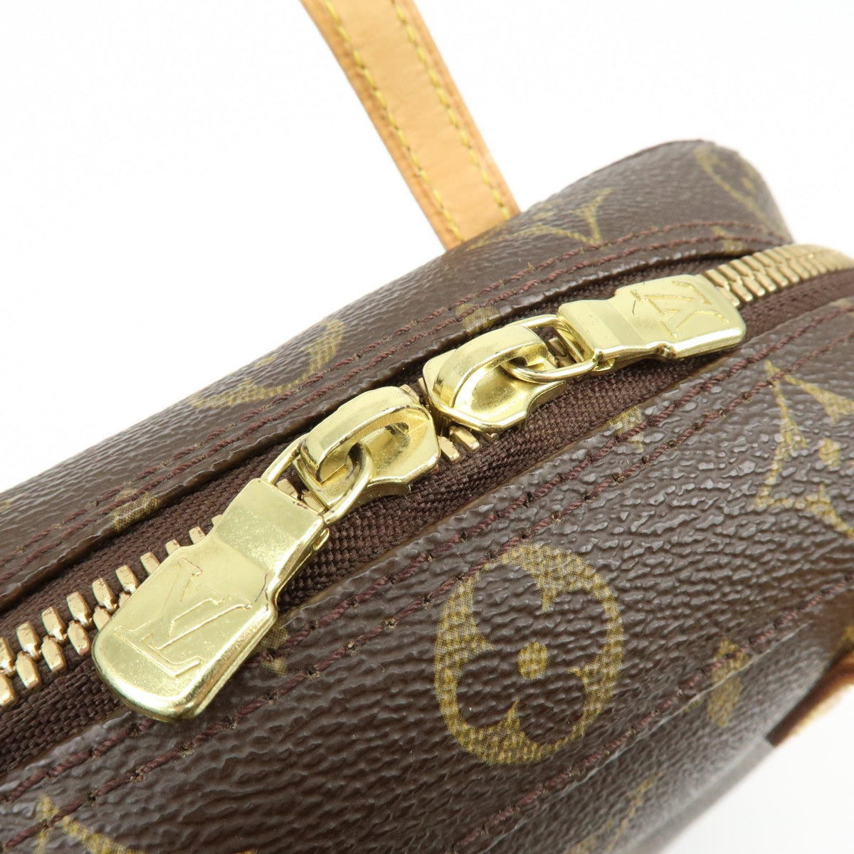 Louis Vuitton Spontini Monogram Canvas Brown Canvas Handbag (Pre-Owned)
