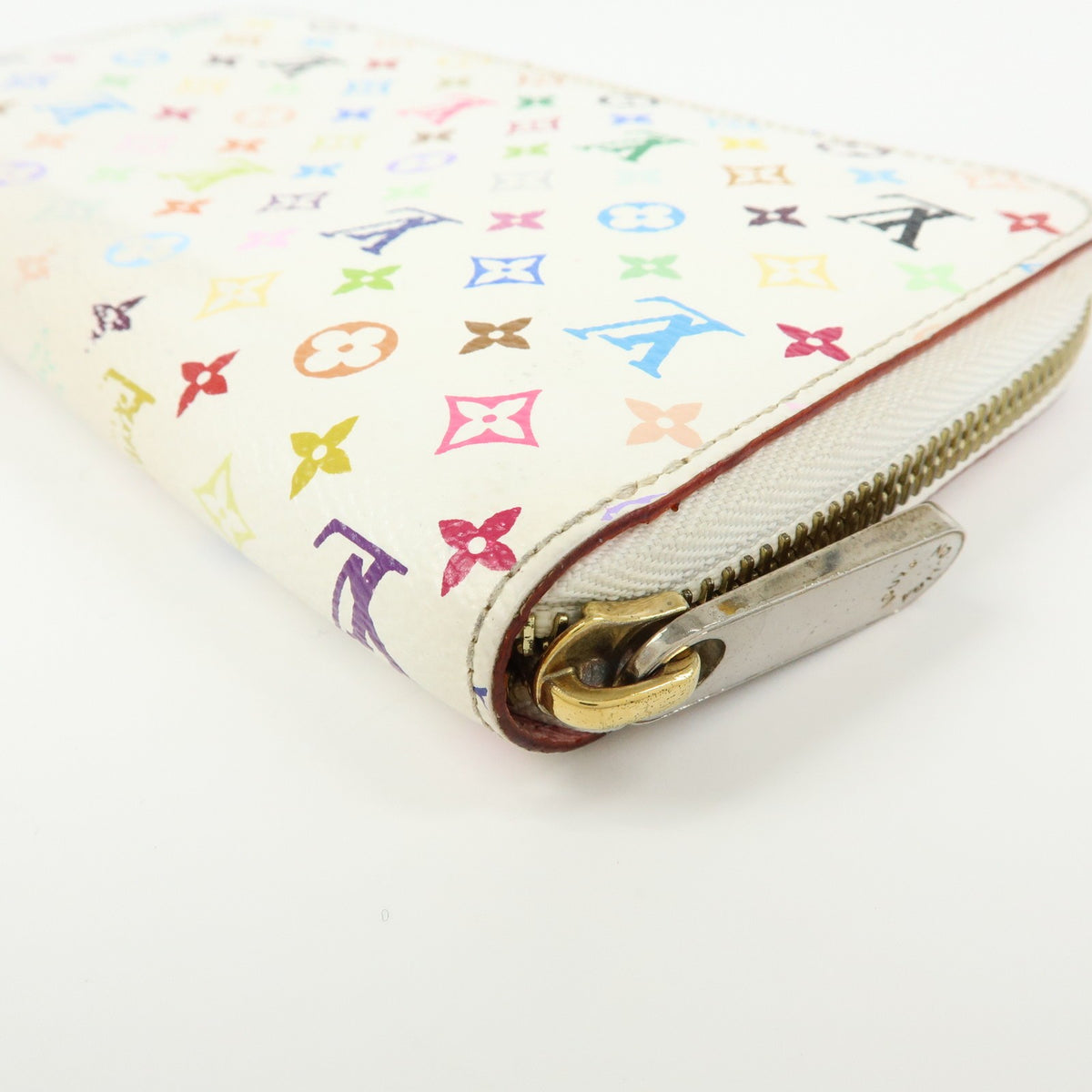 Louis Vuitton Zippy Monogram Multicolor White Canvas Wallets Accessory (Pre-Owned)
