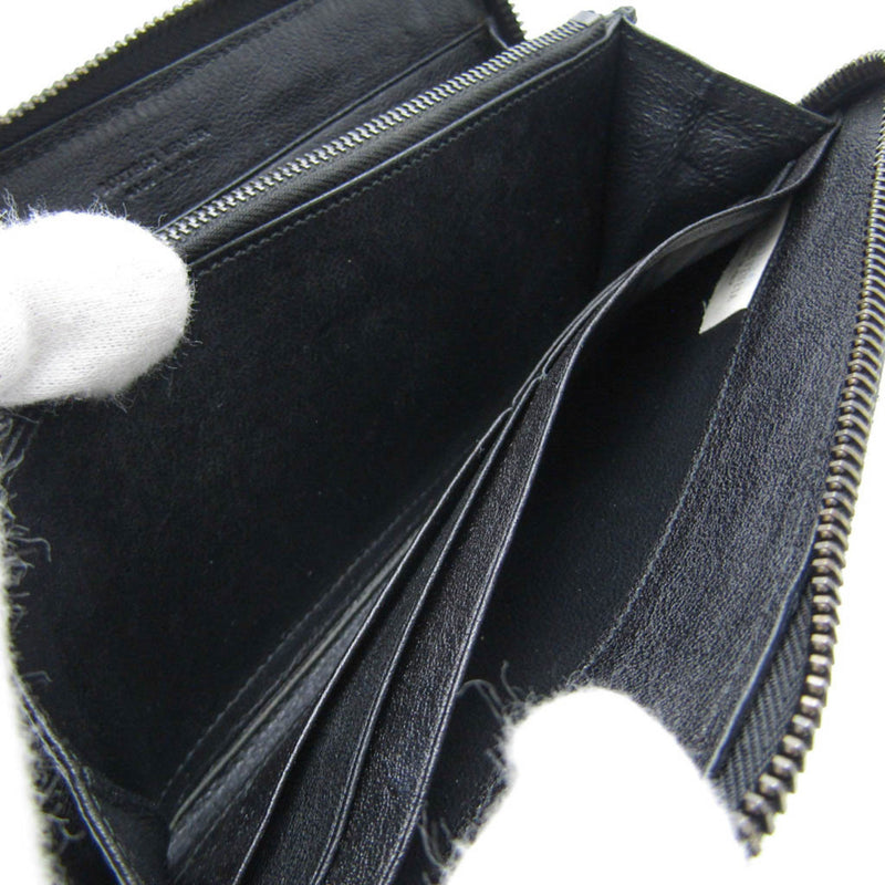 Bottega Veneta Butterfly Black Leather Wallet  (Pre-Owned)