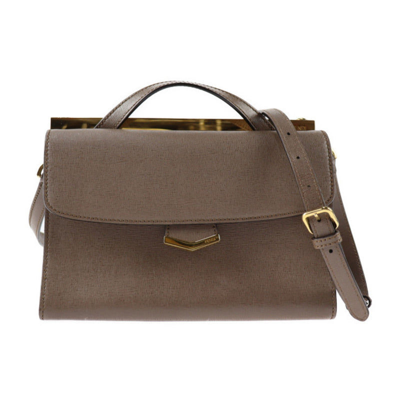 Fendi Brown Leather Handbag (Pre-Owned)