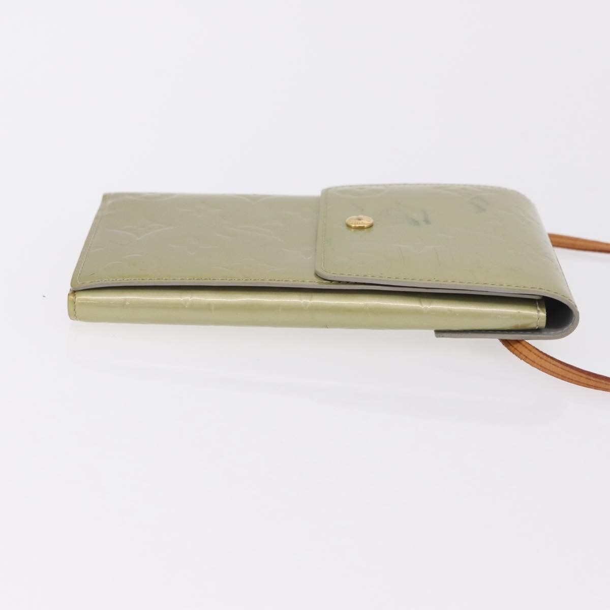Louis Vuitton Walker Monogram Vernis Gray Patent_Leather Wallets Accessory (Pre-Owned)