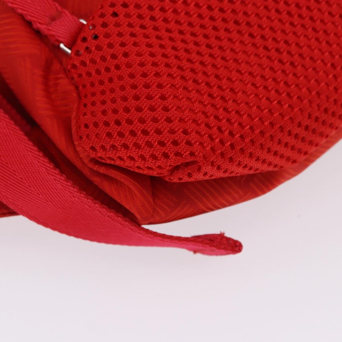 Bottega Veneta Paper Touch Printed Nylon Red Nylon Backpack Bag (Pre-Owned)