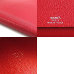 Hermès Agenda Cover Red Leather Wallet  (Pre-Owned)