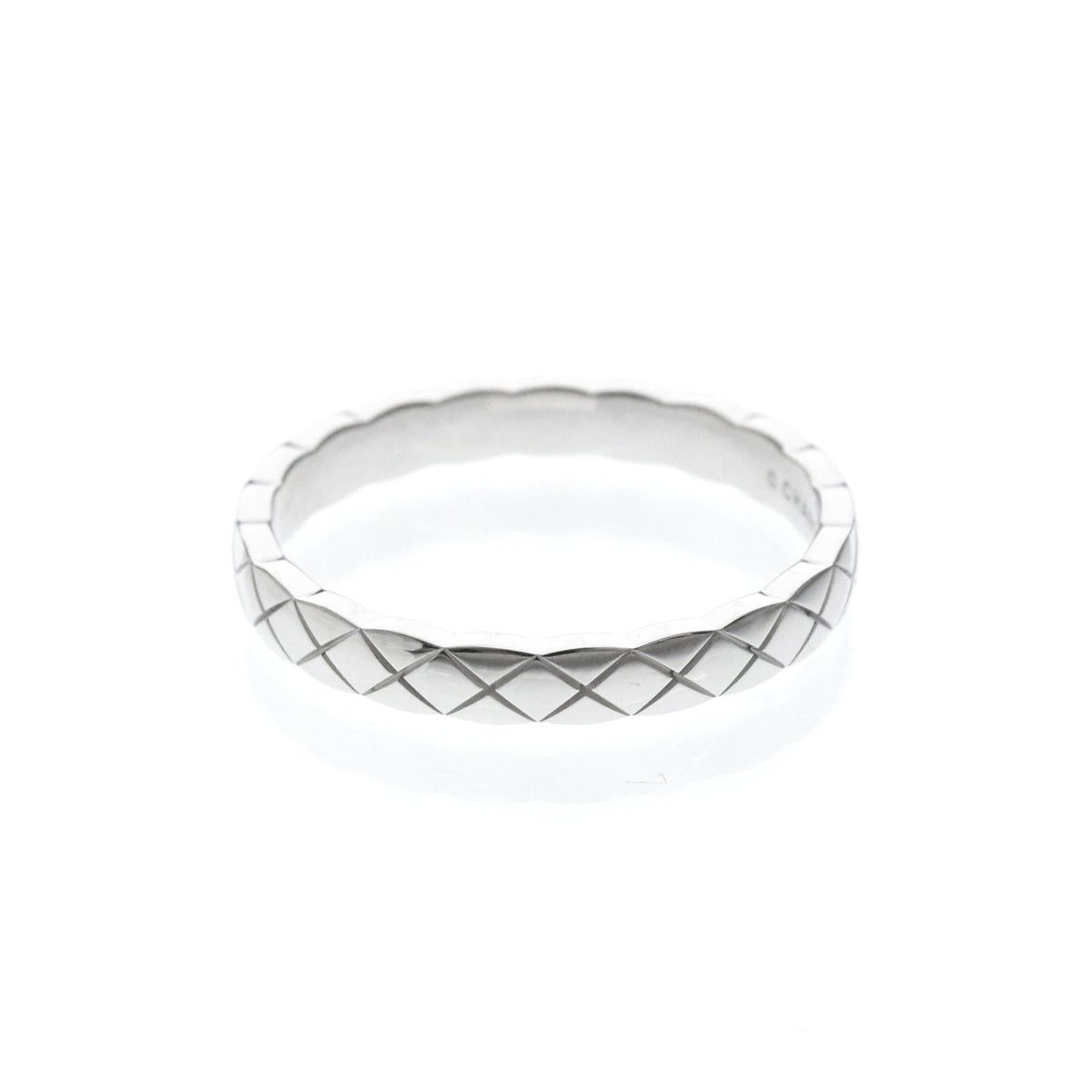 Chanel Coco Crush 18K White Gold Silver White_Gold Ring Jewelry (Pre-Owned)