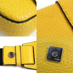 Fendi Baguette Yellow Leather Shoulder Bag (Pre-Owned)