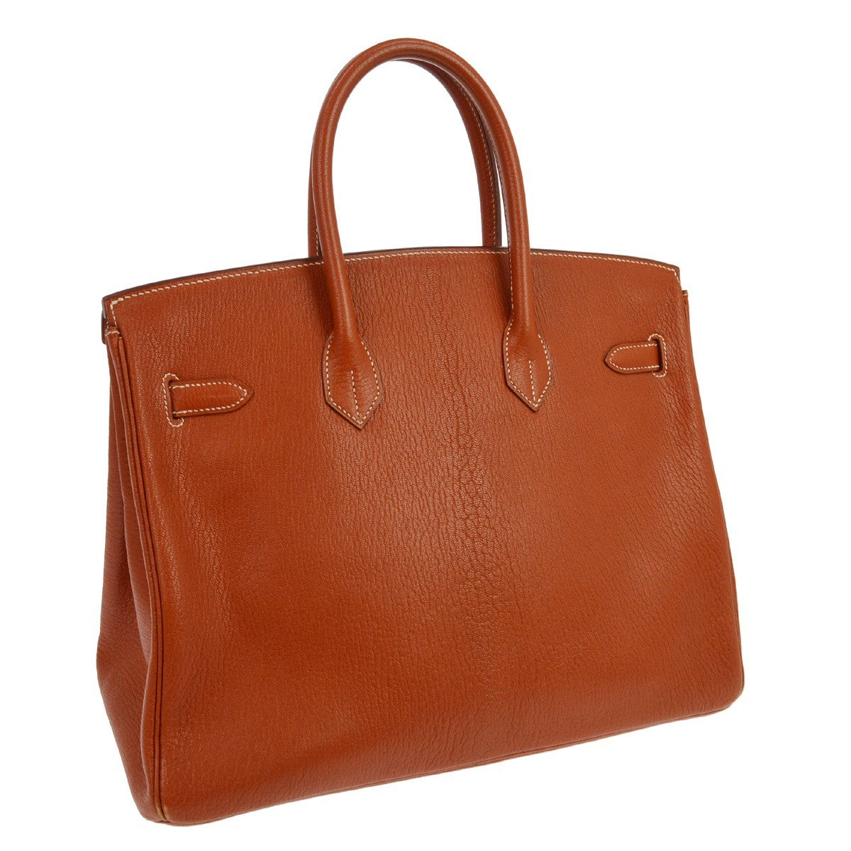 Hermes Birkin Brown Chevre De Coromandel With Gold Hardware Brown Leather Handbag (Pre-Owned)
