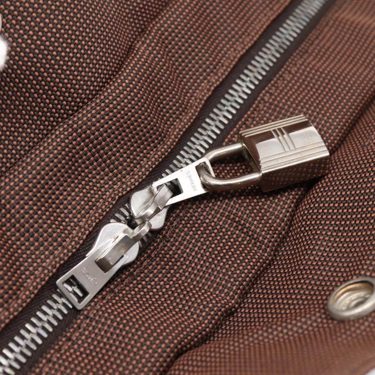 Hermes Fourre-Tout Herline Fourre-Tout Herline Brown Canvas Tote Bag Bag (Pre-Owned)
