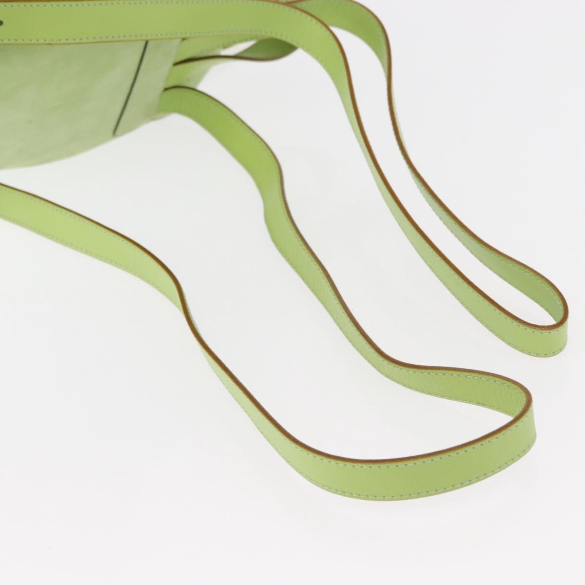 Salvatore Ferragamo Gancini Suede Green Suede Backpack Bag (Pre-Owned)