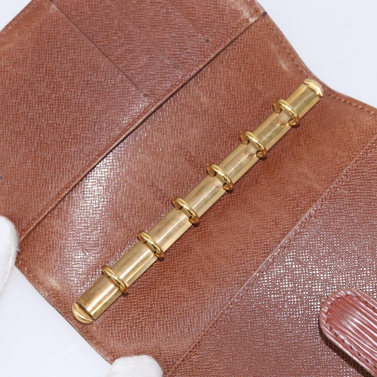 Louis Vuitton Agenda Cover Epi Leather Brown Leather Wallets Accessory (Pre-Owned)
