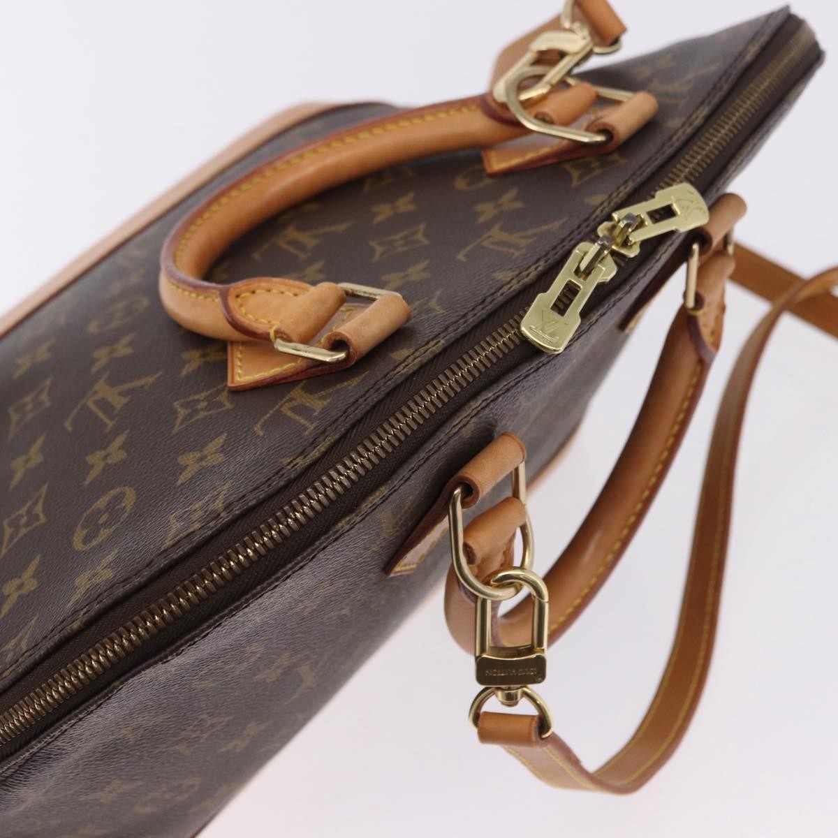 Louis Vuitton Alma Monogram Canvas Brown Canvas Handbag (Pre-Owned)