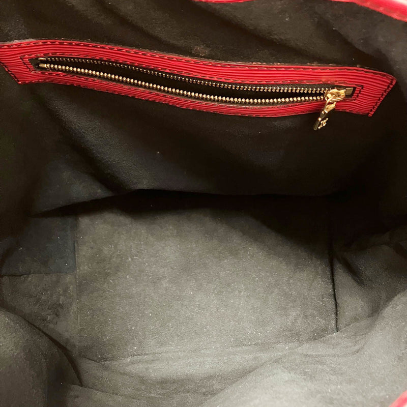Louis Vuitton Noe Red Leather Shopper Bag (Pre-Owned)