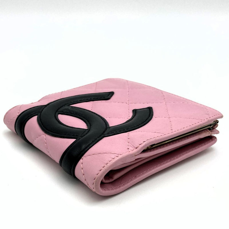 Chanel Cambon Pink Leather Wallet  (Pre-Owned)