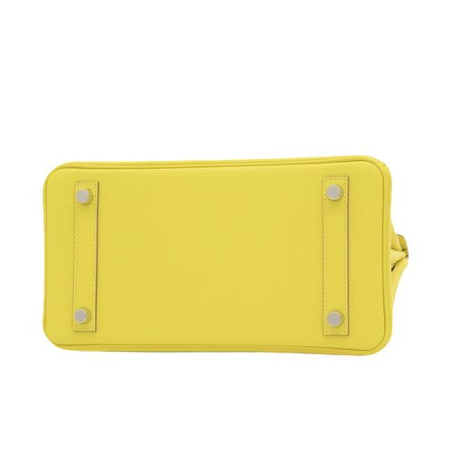 Hermès Birkin 25 Yellow Leather Handbag (Pre-Owned)