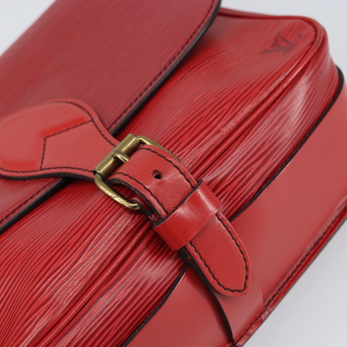 Louis Vuitton Cartouchiere Epi Leather Red Leather Shoulder Bag Bag (Pre-Owned)