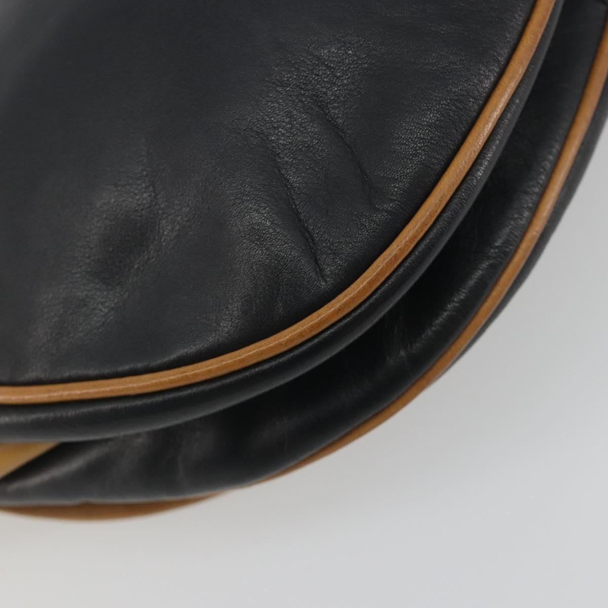 Celine Vintage Leather Black Leather Shoulder Bag Bag (Pre-Owned)