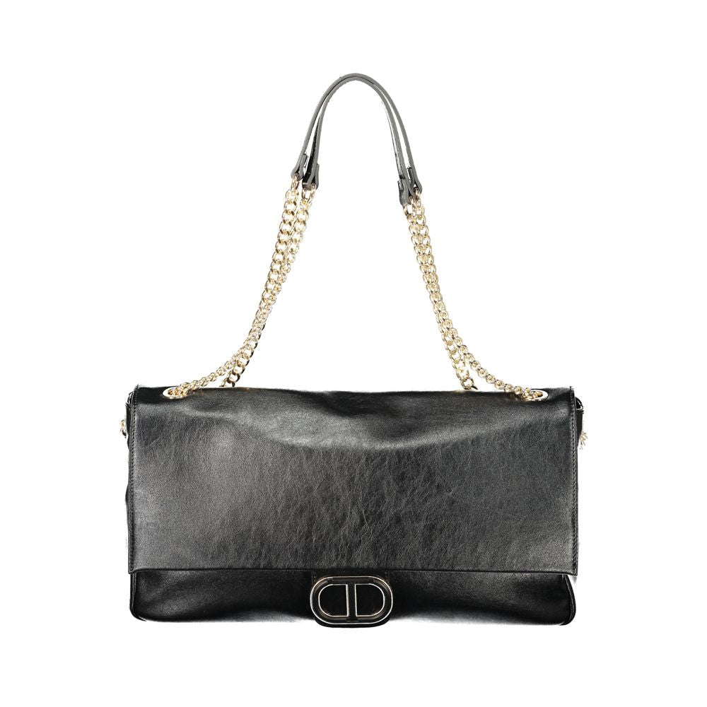 Twinset Nero Poliuretano Woman Shoulder Women's Bag