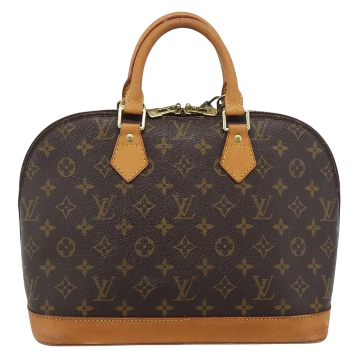 Louis Vuitton Alma Monogram Canvas Brown Canvas Handbag (Pre-Owned)