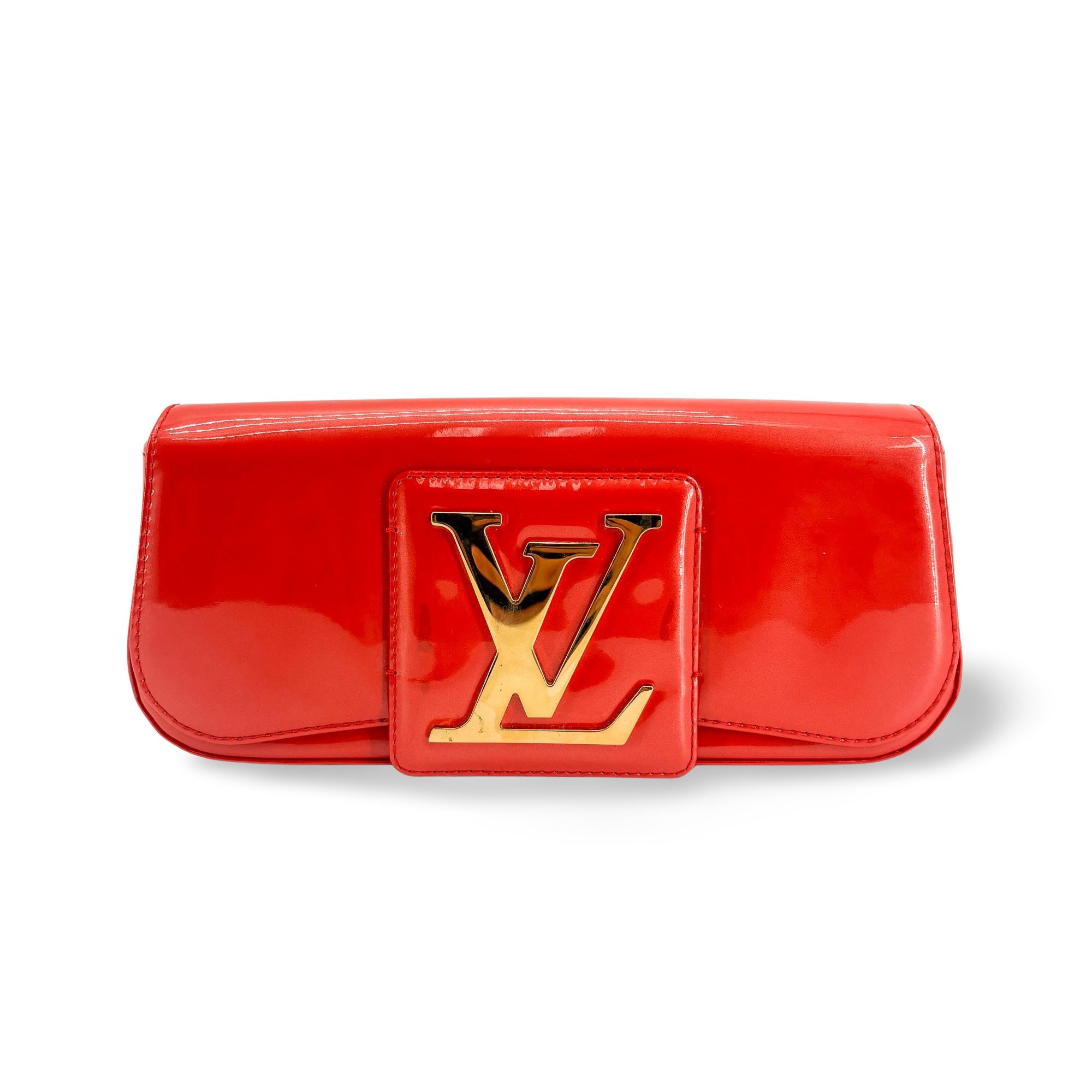 Louis Vuitton Sobe Clutch Patent Red Patent_Leather Clutche & Pouche Bag (Pre-Owned)
