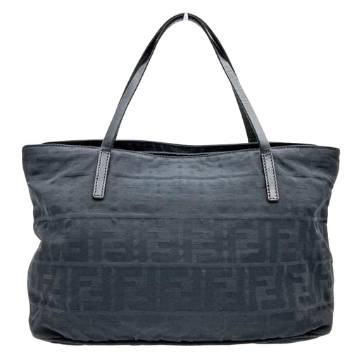 Fendi Cabas Navy Synthetic Tote Bag (Pre-Owned)