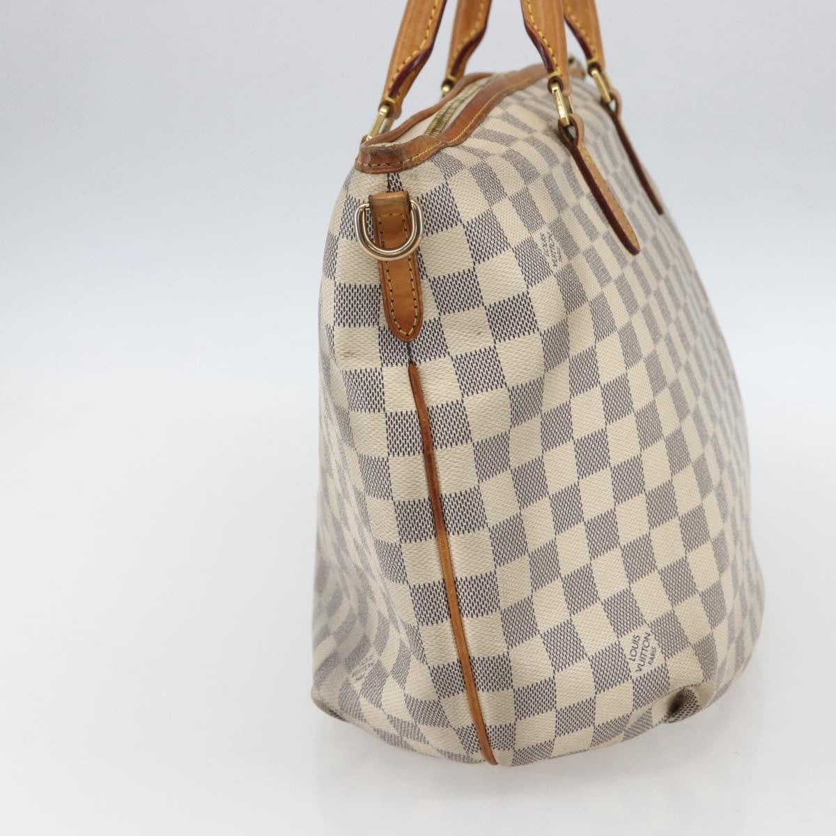 Louis Vuitton Riviera Damier White Canvas Handbag (Pre-Owned)
