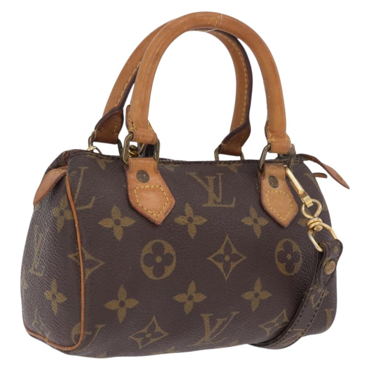 Louis Vuitton Speedy Mini Hl Monogram Canvas Brown Canvas Handbag (Pre-Owned)