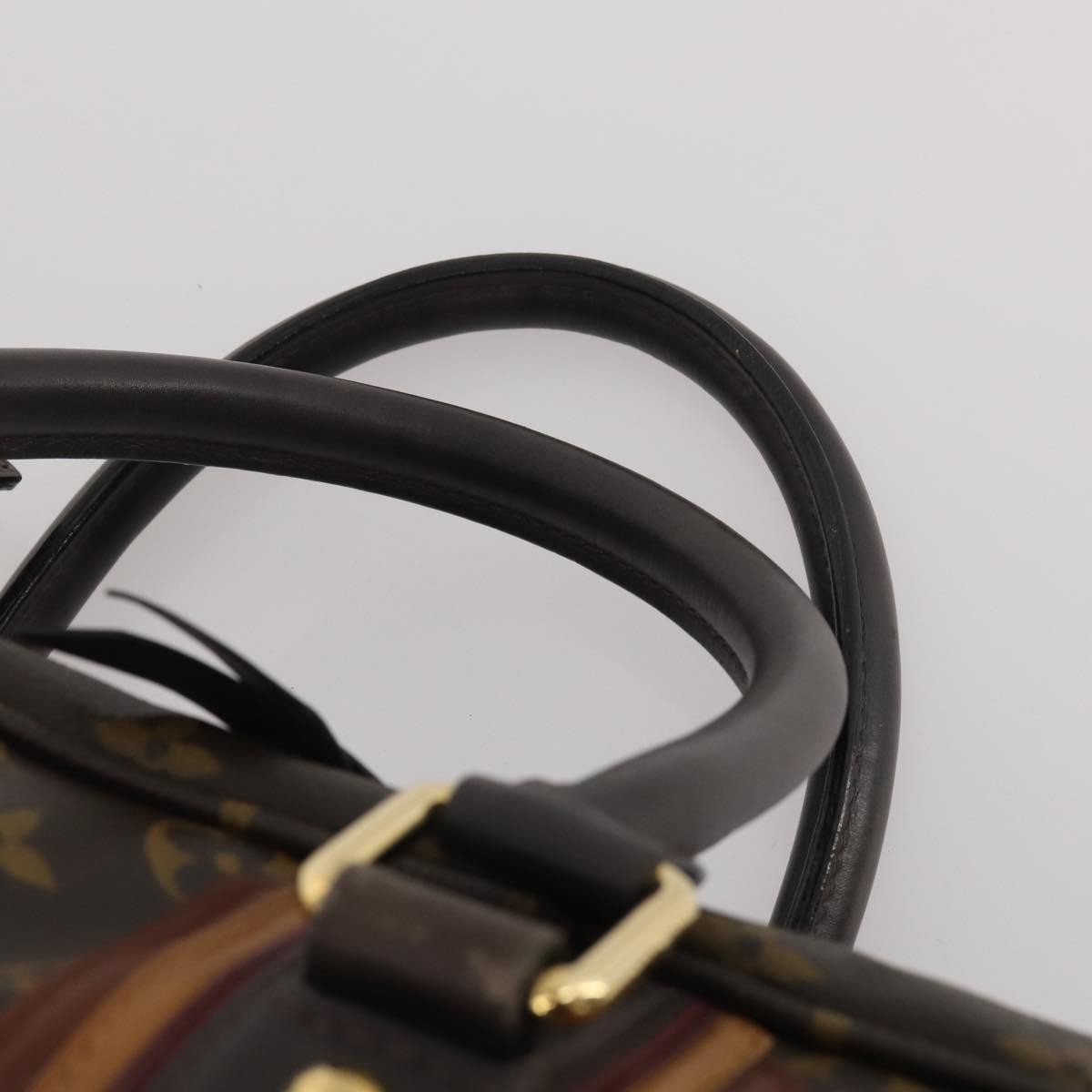Louis Vuitton Bequia Porte Document Geant Monogram Canvas With Leather Brown Canvas Briefcase Bag (Pre-Owned)