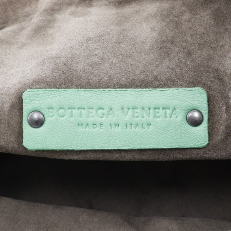 Bottega Veneta Intrecciato Green Leather Handbag (Pre-Owned)