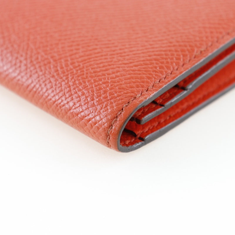 Hermès Béarn Orange Leather Wallet  (Pre-Owned)